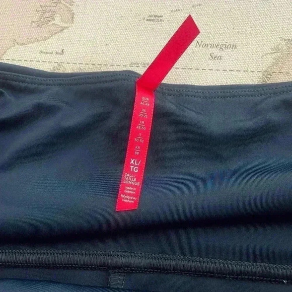 SPANX Navy Pointe Slim Pants Hidden Tummy Panel Size XL - Picture 3 of 10